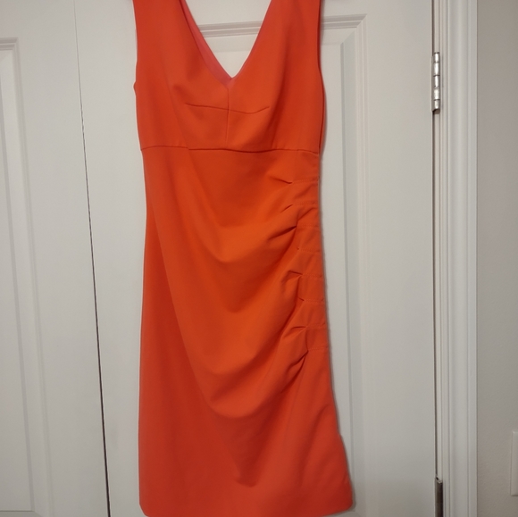 Gorgeous Coral Escada Form Fitting Sleeveless Dress EUC - Picture 2 of 11